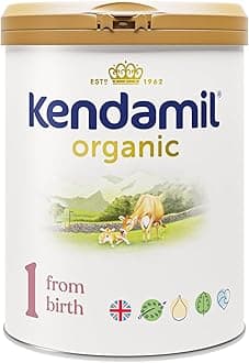 Kendamil Organic First Infant Milk Powder 800g For 0-6 Months Baby| Stage 1 | British Made, Organic Whole Milk Formula Powder – with HMOs, No Palm Oil, No Fish Oil, No SOYA, No GMOs