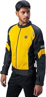 Streetwind Riding Jacket Eco Yellow (M) 40 CM RE Ergo pro-tech CE level 2 armour protection at shoulder & elbows, EVA for back protection and comfort