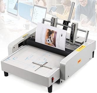 CGOLDENWALL Automatic Booklet Maker Paper Folder Machine Book Automatic Folding Machine 220V