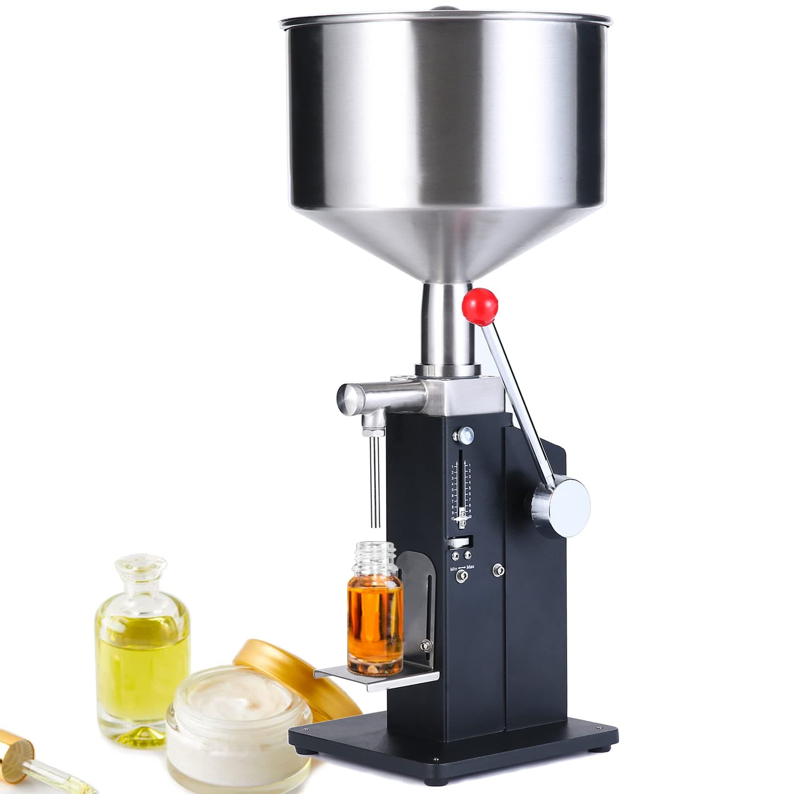 Manual Paste Liquid Filling Machine, Adjustable 5-50ml Bottle Filler A03