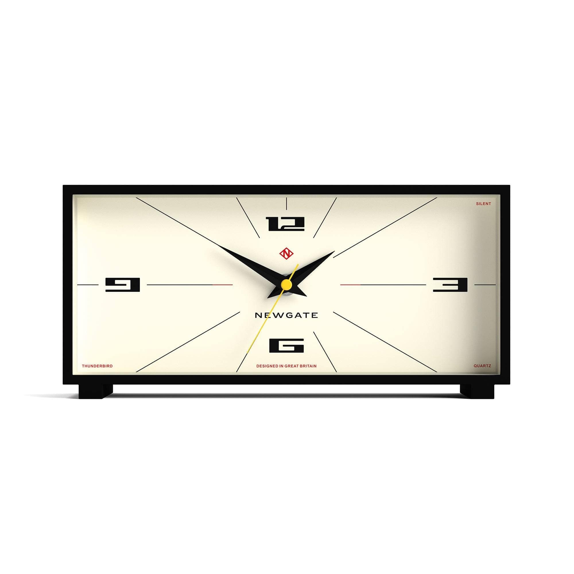 Newgate Thunderbird Mantel Clock Neutral Rocket Dial