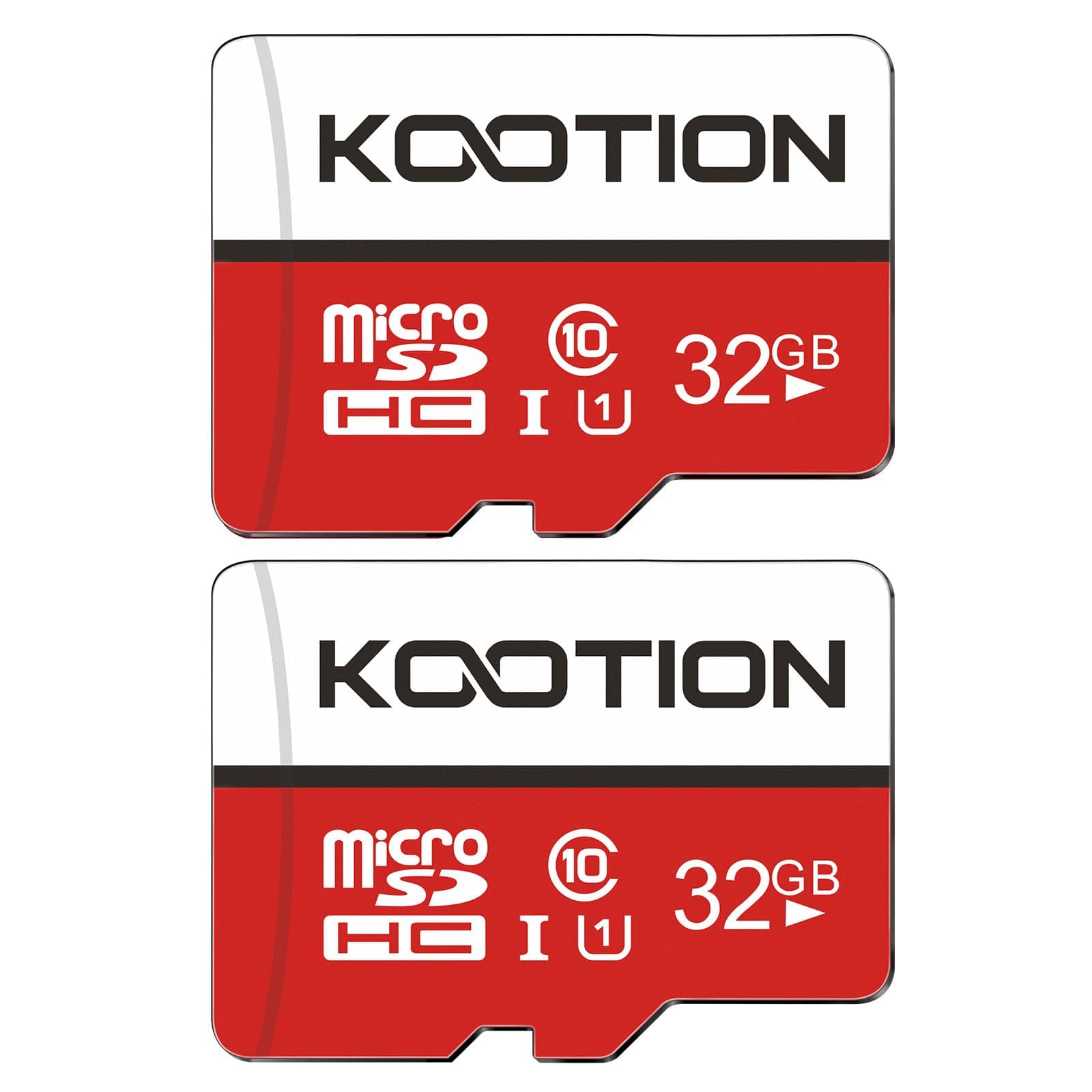 KOOTION 32GB Micro SD Card 2-Pack Class 10 Micro SDHC Card UHS-I Memory Card, High Speed TF Card, C10, U1, 32 GB