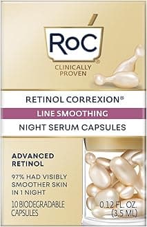Retinol Correxion Line Smoothing Night Serum Capsules - Daily Anti-Wrinkle & Anti-Aging Treatment - Visibly Reduces Fine Lines & Wrinkles - Overnight Skincare - 10 Capsules