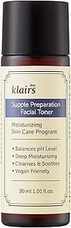 DearKlairs Supple Preparation Facial Toner, pH Balance, Moisturizer, Korean Skincare, Non-Sticky, for Sensitive Skin Face, K-Beauty, 1.01 Fl Oz