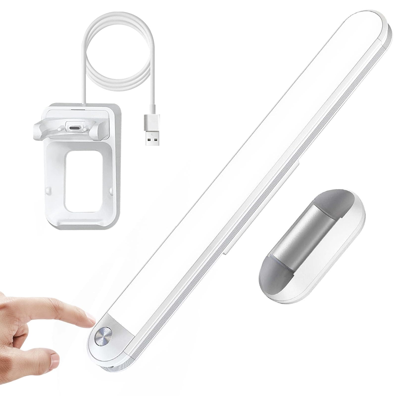 Bunk Bed Lights Dimmable Touch Light Bar Adjustable Color Temperature, Wireless Stick on Lighting for Kids, Wall Reading, Headboard Lamp, Bedroom, Closet, Under Cabinet, 30 LED 2200mAh Rechargeable