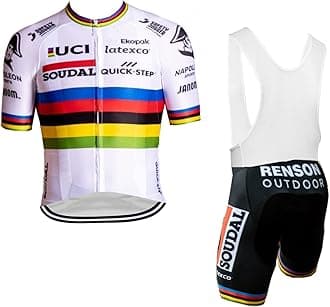 2023 World Tour Pro Team Cycling Jersey Set,Men's Breathable MTB Bike Shirt Bib Short Kits GEL Paddad