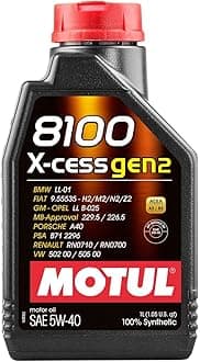 109774 8100 X-Cess Gen2 5W-40 Motor Oil 1-Liter Bottle