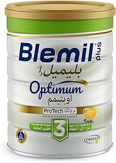 – 3 Optimum Protech Follow-On Formula Cow's Milk Powder For Toddlers From 1 To 3 Years 800 G, White
