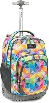 Tilami Rolling Backpack Armor Luggage School Travel Book Laptop 18 Inch Multifunction Wheeled Backpack for Kids and Students