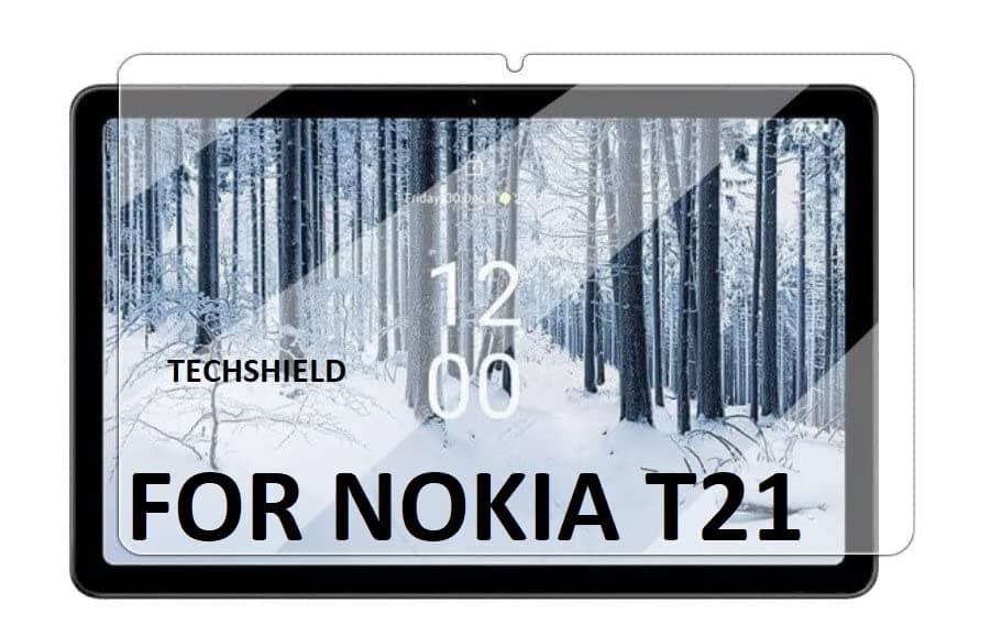 TECHSHIELD Tablet Screen Protector Compatible With Nokia Tab T21 10.4 Inch (2022) (TA-1495, TA-1521)(Transparent)(Pack of 1)