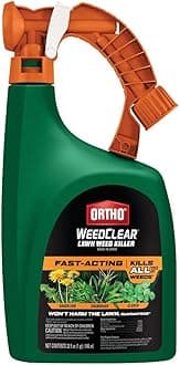 Ortho WeedClear Lawn Weed Killer Ready-To-Spray - Weed Killer for Lawns, Kills Crabgrass, Dandelion and Clover, Hose-End Application, Covers 5,000 sq. ft., 32 fl. oz.