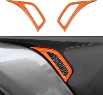 Voodonala for Jeep JL ABS Side Air Conditioning Vent Outlet Decoration Trim for 2018-2026 Jeep Wrangler JL JLU Gladiator JT 4xe Orange