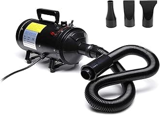 2800W Professional Motorcycle Power Dryer Car Blower Duster Flexible Hose High Pressure Air Flow Pet Hair Dryer
