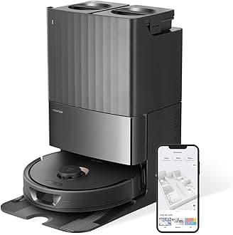 roborock Qrevo Robot Vacuum Cleaner with Station, Automatic Functions Emptying, Washing, Drying, Station Cleaning, Filling, 5500 Pa, Double Rotary Mop, 3D Mapping