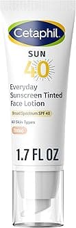 Everyday Sunscreen Tinted Lotion for Face, 1.7 fl oz, 100% Mineral UVA/UVB Filters: Titanium Dioxide & Zinc Oxide, SPF 40, For Sensitive Skin