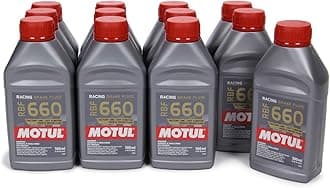 Motul 101667-12PK RBF 660 Factory Line Dot-4 100 Percent Synthetic Racing Brake Fluid - 500 ml, (Case Pack of 12)