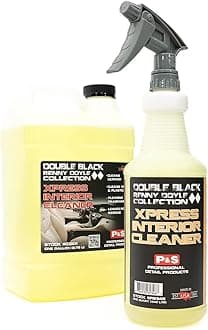 P & S PROFESSIONAL DETAIL PRODUCTS - Xpress Interior Cleaner - All-in-One Solution for Removing Traffic Marks, Dirt, Grease, Oil; Works on Leather, Vinyl, Plastic; Fresh Scent; 1 Gallon & 1 Quart