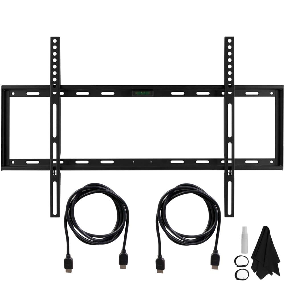 Deco Slim Flat Wall Mount Ultimate Bundle Kit for 32"-60" TVs
