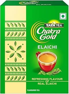 Tata Tea Chakra Gold Elaichi Dust Tea| Refreshing Flavour & Aroma of Real Elaichi |Flavoured Assam Tea | 250 Gm