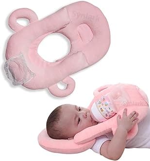 Synlark® New Born Baby Portable Self- Nursing Feeding Multi-Function Support Baby Cushion Infant Pillow (Pink)