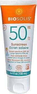 Kids Sun Milk SPF 50 - Gentle on the Skin - Effective Protection against Harmful Rays - Mineral-Based Filters Sunscreen Cream - Water Resistant - No Perfume - Non-Sticky - Vegan - 3.4 oz