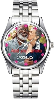 Personalized Watch Custom Watches with Photo Picture Watch for Men, Personalized Fathers Family Women Mens Couples Gift for Husband Or Dad 001
