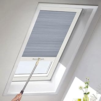 MiLin Skylight Shades, Skylight Blinds, Cordless Cellular Shades, Window Blinds Suitable for Roof Inclined Plane Room Windows - Custom Cut to Size, 100% Blackout Blue Haze