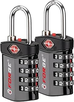 Forge Travel Lock,TSA Approved Luggage Locks for Air Travel, Gym Lockers, Sch...