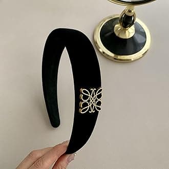 Ceoyiler Fashion Headbands for Women, Black Velvet Headband for Women, Classic Retro Design Hair, Suitable for Women Fashion Headband (Black)