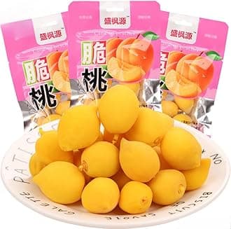 Sour and Sweet Crispy Peach (50g/bag) Honey Peach,Preserved Fruit,Chinese snack gift,Peaches,Fruit Snack,Dried Fruit,White peach,Sweets,Vegetarian snack,Healthy Snacks Food (2bags)