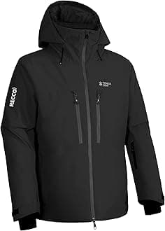 Men's Ski Jacket Waterproof Insulated Snowboard Gear Cold Weather Winter Warm Mountain Snow Coat