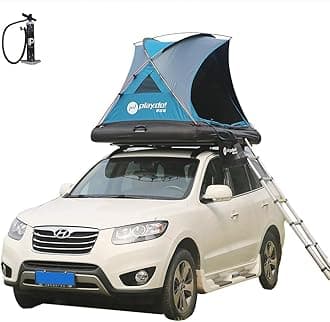 BOOMLATU 2-Person Inflatable Car Roof Top Tent with Pump, Waterproof 3000MM UPF 50+ Camping Tent for Vehicle, Car Camping and Outdoor Travel