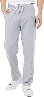 Men's Thin Lightweight Breathable Cotton Straight Leg Jogging Pants, Long Sweatpants, Men's Jogger Training Trousers, Relaxing Tracksuit Bottoms