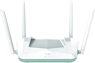 – D-Link R32 EAGLE PRO AI AX3200 Smart Router with AI Wi-Fi/Traffic Optimiser, DFS, AI Parental Control, Gigabit Ports, MU-MIMO, 1024 QAM, OFDMA, WPA3, Mesh-ready. Works with Alexa/Google Assistant