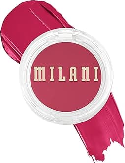 (Blushing Berry) - Milani Cheek Kiss Cream Blush- Cream to Gel Blush for Cheek and Lip Tint