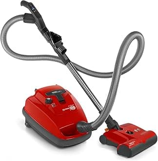 9687AM AIRBELT K3 Premium Canister Vacuum Cleaner with 7-Year Motor Warranty, Comes with Powerful ET-1 Powerhead for Pets and Carpeting + Parquet Brush, 37-Foot Operating Radius, Made in Germany