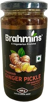 Ginger Tamarind Pickle Kerala Achar 400gms Brahmins Spicerange.com