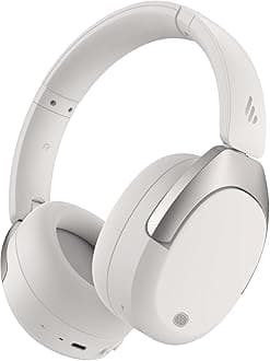 W830NB Active Noise Cancelling Wireless Over-Ear Headphones, Foldable Lightweight Bluetooth Headset with Hi-Res Audio, Dual Device Connection, 94 Hours Playtime Fast Charging - White
