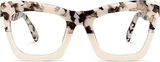 Zeelool Stylish Vintage Oversized Square Glasses for Women with Non-prescription Clear Lens Benitez ZWA035804