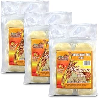 Aling Conching Polvoron Plain, 10 piece, 6 oz (170g) 3 Pack