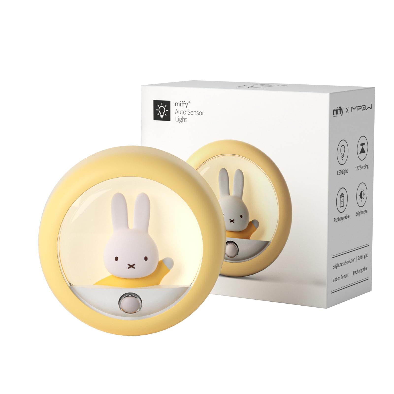 Miffy Motion Sensor Night Light (Yellow)