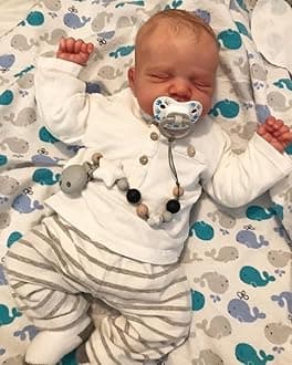 RXDOLL Reborn Baby Dolls Boy Realistic 18 Inch Reborn Babies That Look Real Life Size Baby Doll Weight Soft Body Sleeping Like A Real Newborn Babies Preemie Dolls