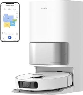 dreame L10s Ultra Robot Vacuum, 5300Pa Suction Robot Vacuum and Mop Combo, 60 Days Self-Emptying Robotic Vacuum, Auto Clean and Dry, AI Navigation, Robot Vacuum Cleaner for Pet Hair/Carpet/Hard Floor