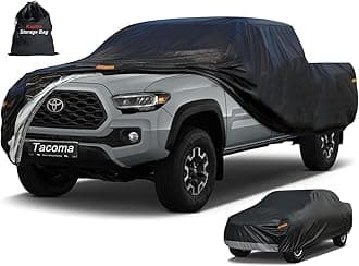 Kayme 7 Layers Truck Cover Fit Toyota Tacoma (2016-2025) Access Cab/Double Cab, Waterproof All Weather, Heavy Duty Outdoor Pickup Truck Cover Sun UV Rain Protection.