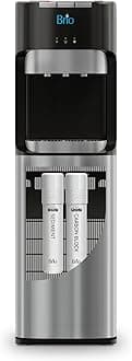 Brio 400 Series Self-Cleaning UV Bottleless Water Cooler Dispenser - with 2-Stage Water Filter and Installation Kit, Tri Temp Dispense, Child Safety Lock - UL/Energy Star Approved