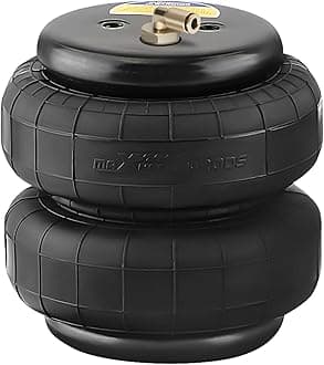 maXpeedingrods Universal Air Suspension Spring Double Bellow Standard 2500 lb 1/2"npt Heavy Duty Single Port for Trucks