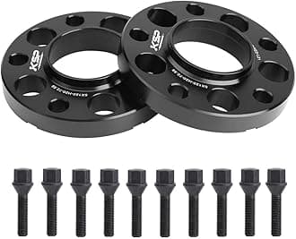 KSP Hubcentric Wheel Spacers 5x120mm, 20mm Thread Pitch M12x1.5 Hub Bore 72.56mm Forged Spacers for E82, E88 E36 E30 E90, E91, E92, E93 E28, E34 E23, E32, W38 E31, 2 Years Warranty (5 Lug)