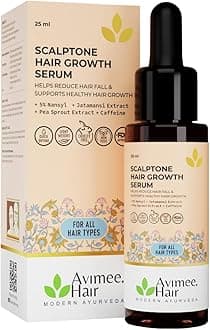 - Avimee Herbal Scalptone Hair Growth Serum | Scientifically Proven Formula | Enriched with Nansyl & Green Tea Extract | For Hair Growth & Hair Fall Reduction | 25 ml