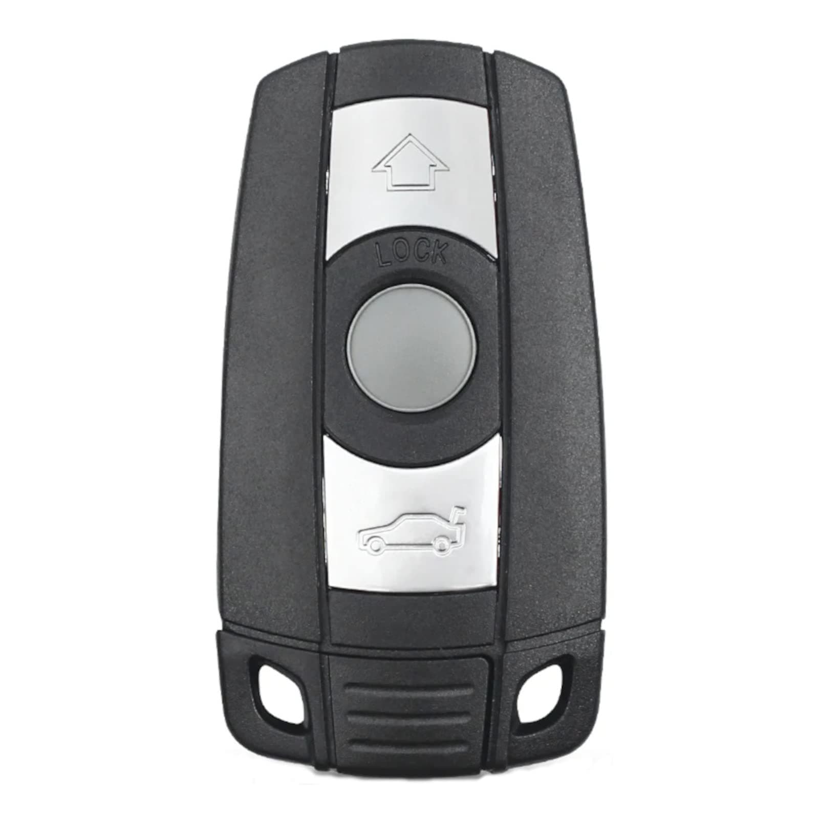 3 Button Smart Remote Case Cover Chain | Lock Unlock Boot Buttons | Compatible for BMW 1 3 5 6 Series X1 X5 X6 Z4 E60 E90 E92 E87 E90 E92 | Alarm Protection Accessories