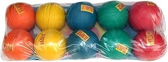 Jumper Rubber Cricket Ball Multicolor Pack of 10